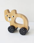 Bear Push Toy Wood + Bamboo Toys Ningbo Zenit