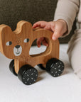 Bear Push Toy Wood + Bamboo Toys Ningbo Zenit