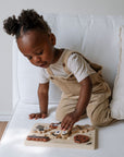 Wooden Tray Puzzle - Bugs Puzzle Wee Gallery | Eco-Friendly High-Contrast Newborn & Baby Toys