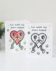 Valentine Card Coloring Page Freebies Wee Gallery
