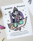 Happy Diwali - Coloring Pages Freebies Wee Gallery