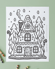 Gingerbread House Coloring Page Freebies Wee Gallery