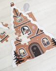 Gingerbread House Floor Puzzle Christmas Leo Paper
