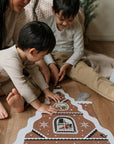 Gingerbread House Floor Puzzle Christmas Leo Paper