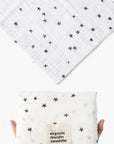 Organic Muslin Swaddle - Stars Swaddles Alaska