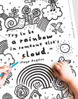 Be A Rainbow Coloring Page Freebies Wee Gallery