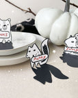 Festive Meal Place Cards - Woodland Animals Freebies Wee Gallery
