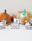 Festive Meal Place Cards - Woodland Animals Freebies Wee Gallery