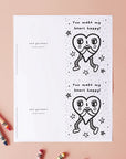 Valentine Card Coloring Page Freebies Wee Gallery