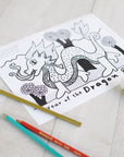 Wood Dragon Coloring Page Freebies Wee Gallery