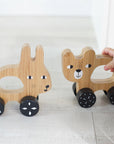 Bear Push Toy Wood + Bamboo Toys Ningbo Zenit