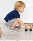 Bear Push Toy Wood + Bamboo Toys Ningbo Zenit