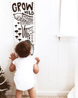 Canvas Growth Chart - Safari Decor Alaska