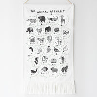 Animal Alphabet Printed Tapestry Decor Alaska   