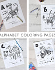 Coloring Book Pages - Animal Alphabet A-Z Kids Coloring Pages Wee Gallery