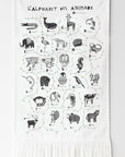 Animal Alphabet Tapestry - French Edition Decor Alaska