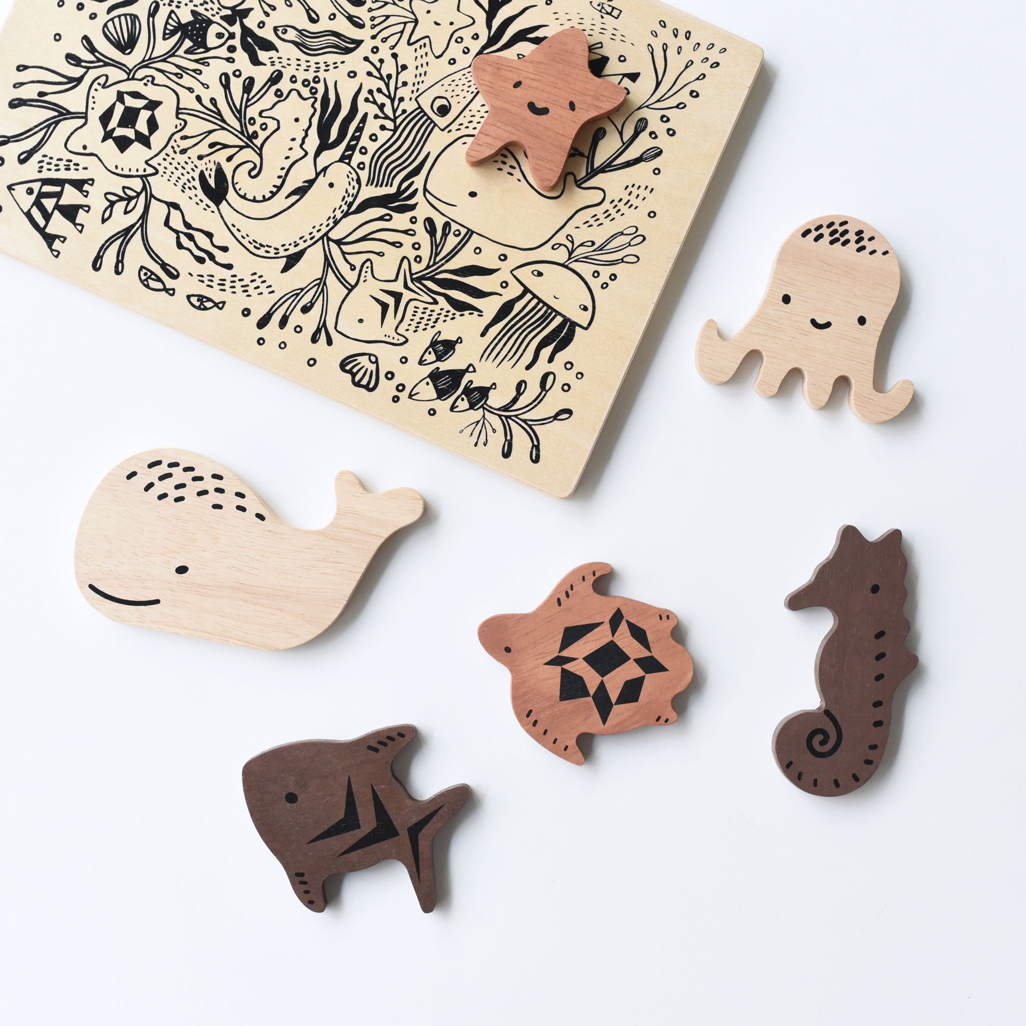Shop the best Gifts Wee Gallery Count To 10 Lady Bugs Wooden Puzzle Tray at  Joss + J Online Shop