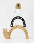 Bamboo Nesting Snail Wooden Toys Ningbo Zenit
