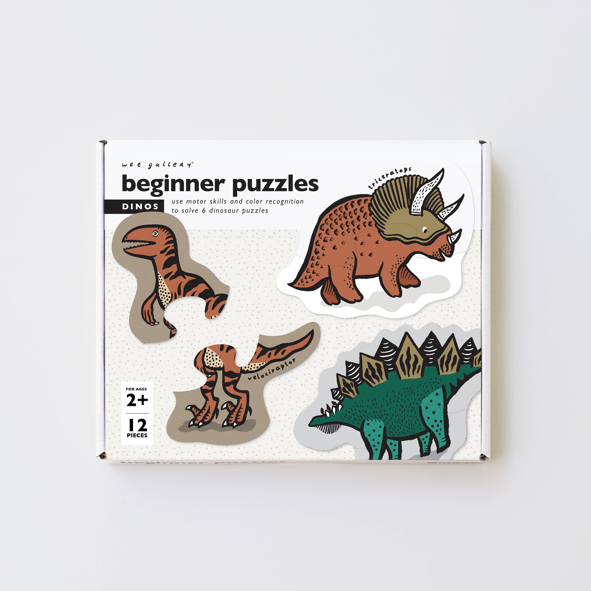 Beginner Puzzle Set Dinos - Learning Activities for 2 Years and Up – Wee  Gallery