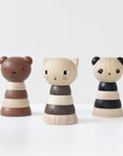 Wood Stacker - Cat Wooden Toys Blue Ribbon
