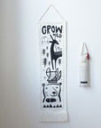 Canvas Growth Chart - Woodland Decor Alaska
