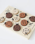 Wooden Tray Puzzle - Count to 10 Ladybugs Puzzle Blue Ribbon