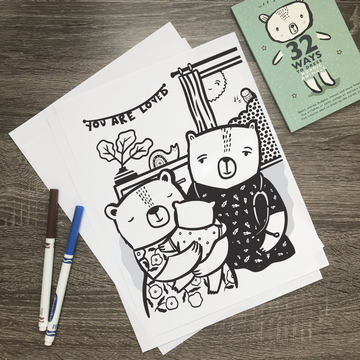 Coloring Pages - You Are Loved (English) Freebies Wee Gallery   