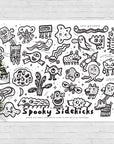 Halloween Activity - Spooky Sidekicks Printable Poster Freebies Wee Gallery