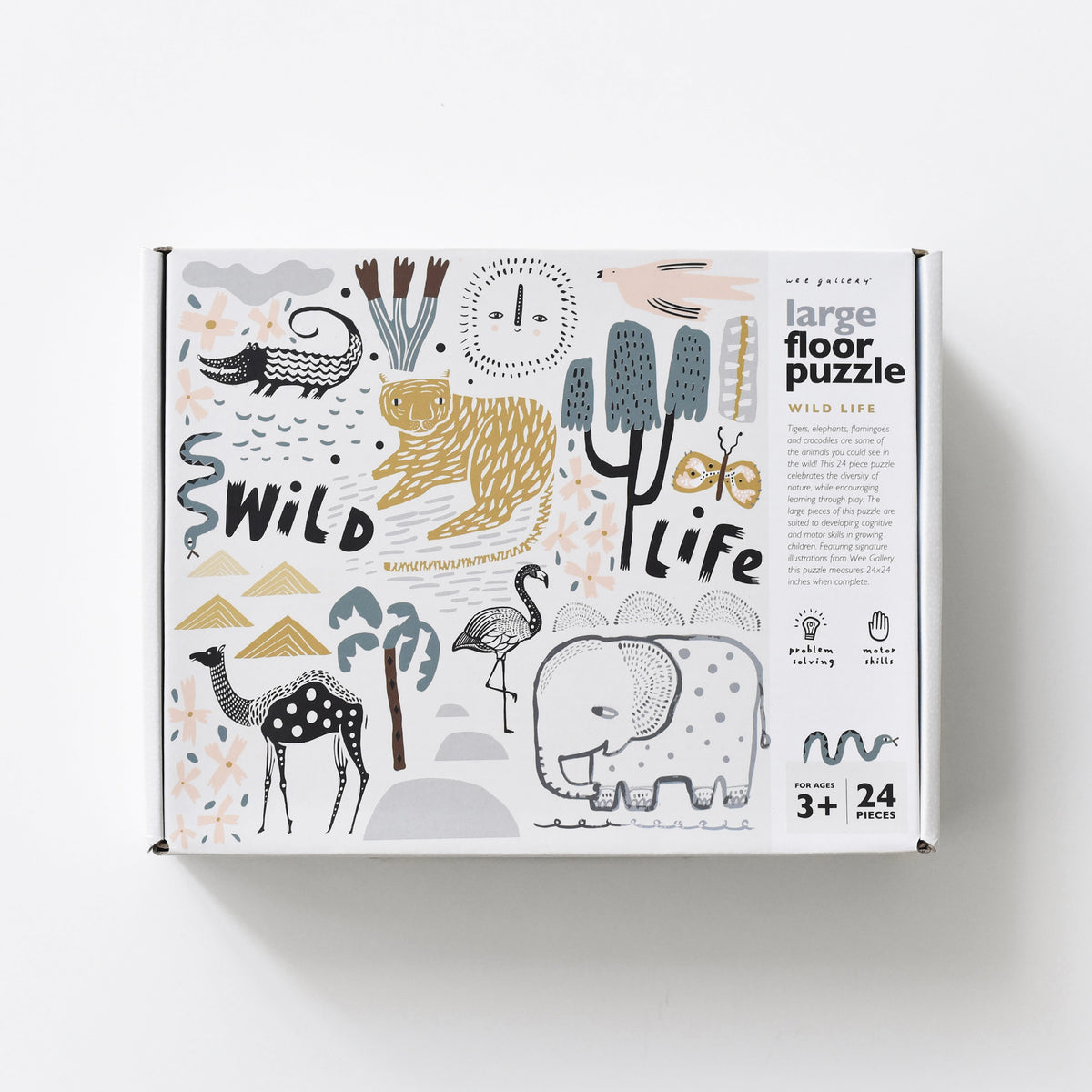 Wild Life Floor Puzzle - 24 Large Pieces for Beginners – Wee Gallery
