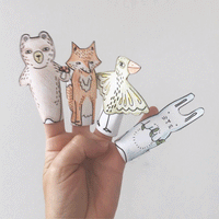 Woodland Friends Finger Puppets Freebies Wee Gallery   