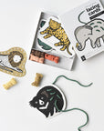Lacing Cards - Jungle Animals Learning Cards Leo Paper