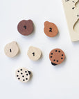 Wooden Tray Puzzle - Count to 10 Ladybugs Puzzle Blue Ribbon