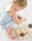 Wooden Tray Puzzle - Ocean Animals Wooden Toys Blue Ribbon