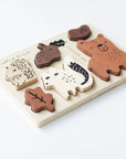Wooden Tray Puzzle - Woodland Animals Wooden Toys Blue Ribbon