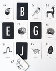 Woodland Alphabet Cards Learning Cards Leo Paper