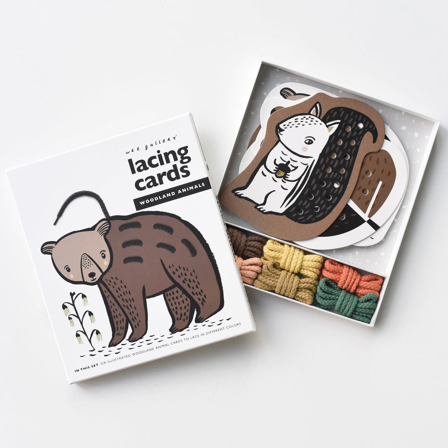 Lacing Cards - Woodland Animals Learning Cards Leo Paper   