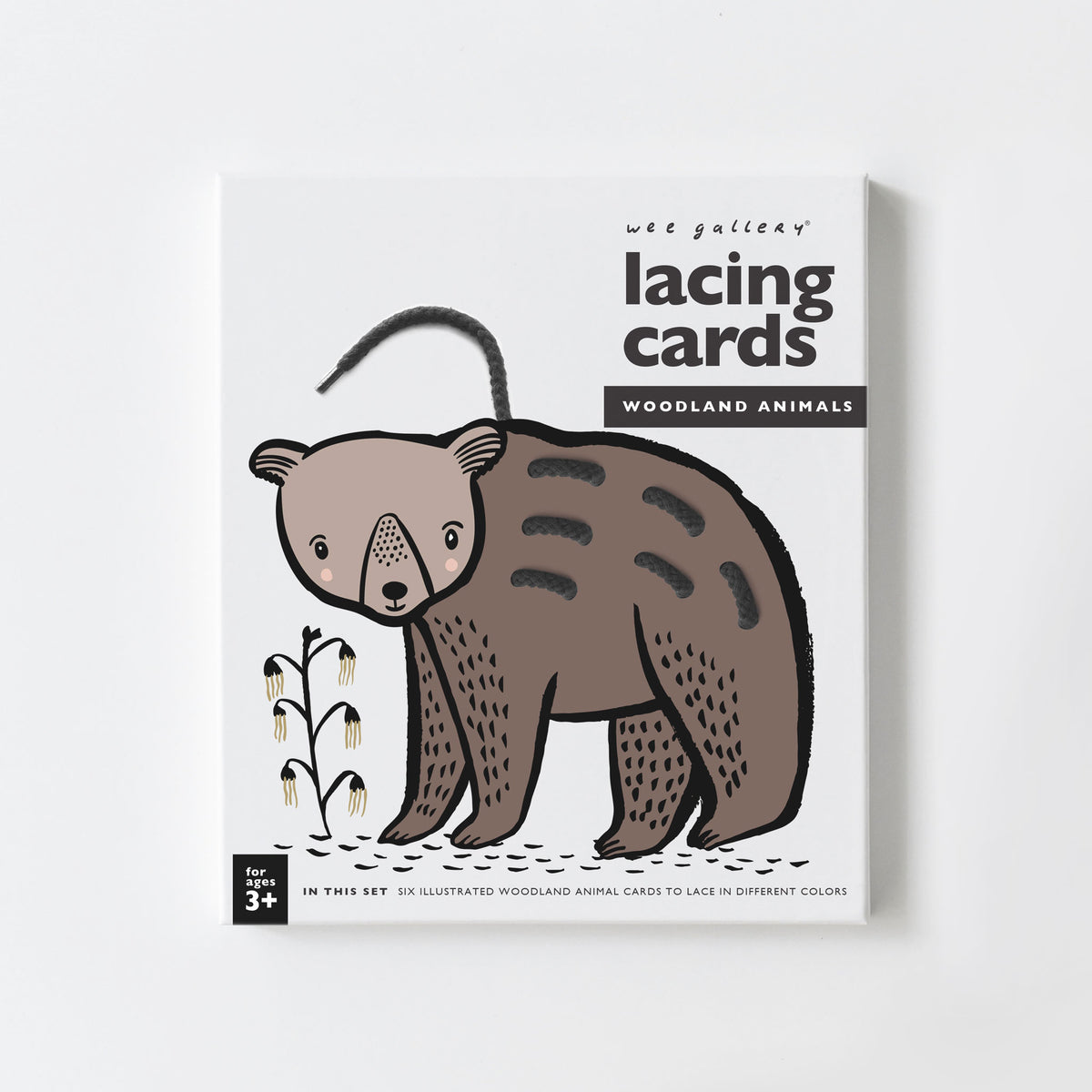 Woodland Animal Lacing Cards - Sewing Board Activity for Ages 3