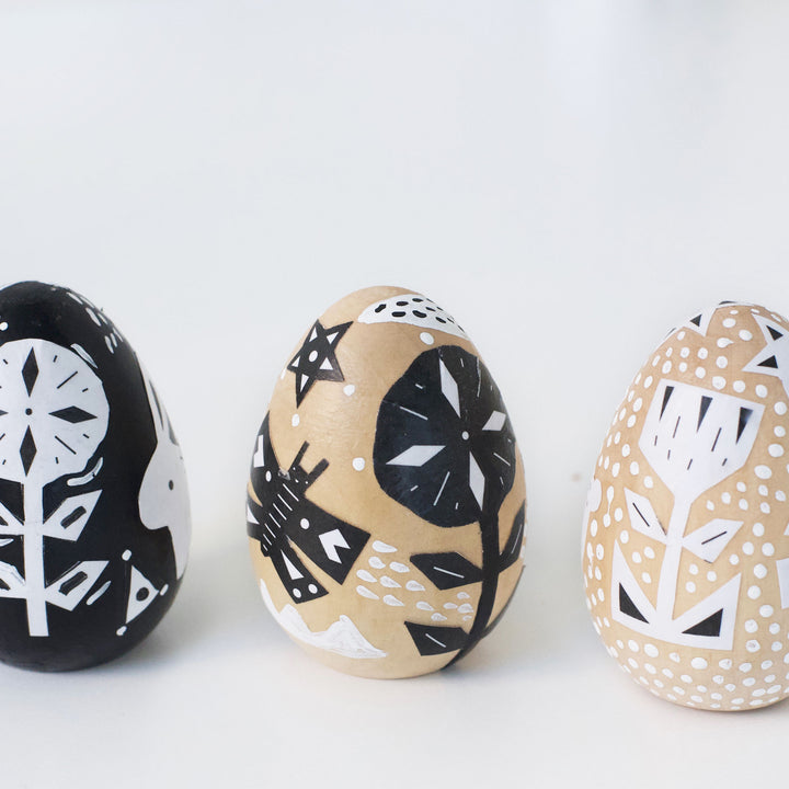 Family Easter Crafts | Folk Art Eggs w/ Free Printable