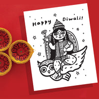 Happy Diwali - Coloring Pages Freebies Wee Gallery   