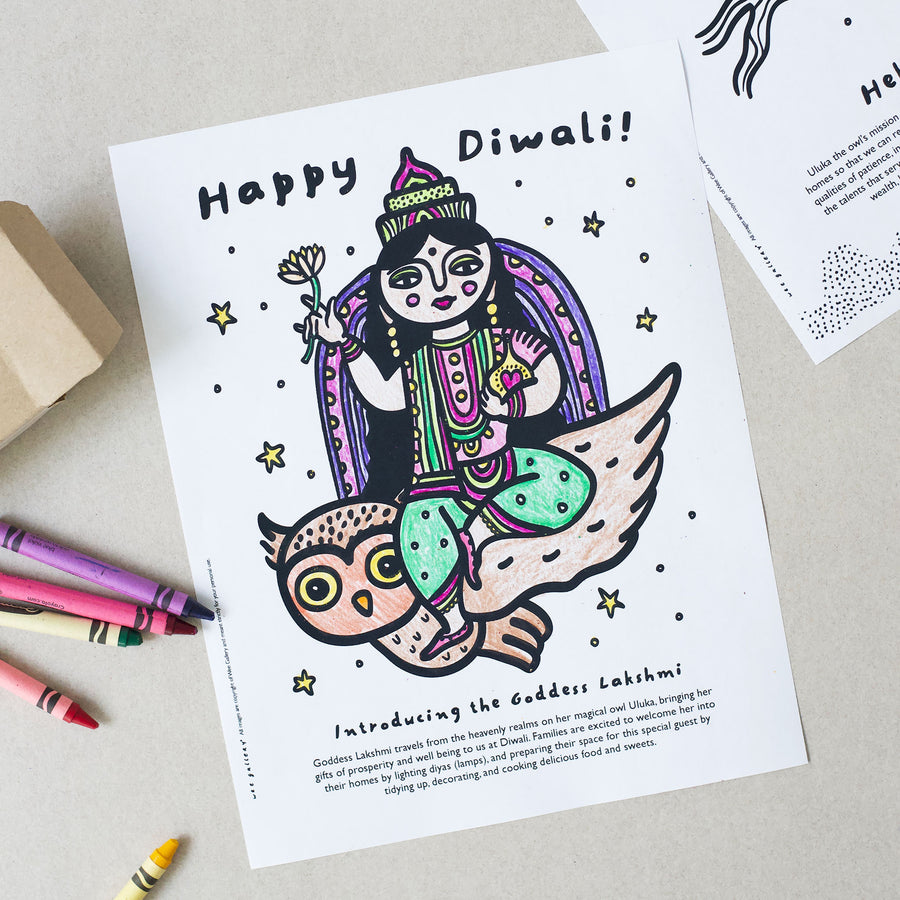 Happy Diwali - Coloring Pages Freebies Wee Gallery   