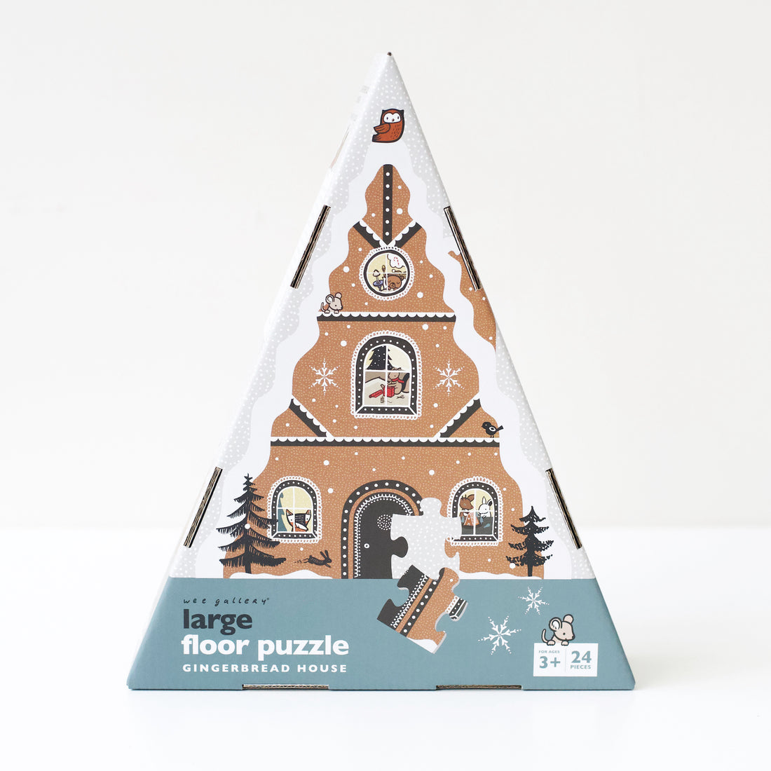 Gingerbread House Floor Puzzle Christmas Leo Paper   