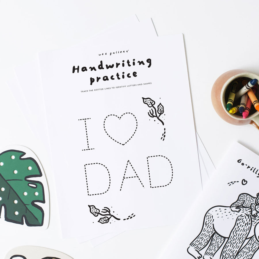 Father's Day Card + Activities Freebies Wee Gallery   
