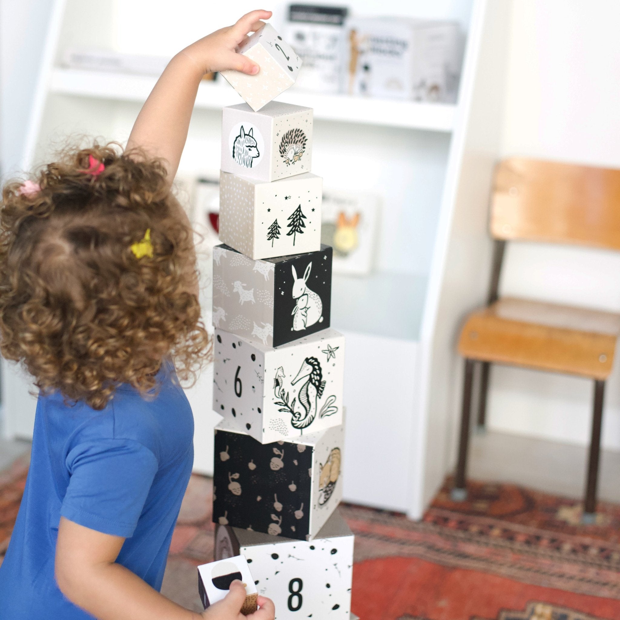 Nesting Block Technology Wee Gallery Nesting Blocks - Baby Animals Blocks for Toddler, Kids