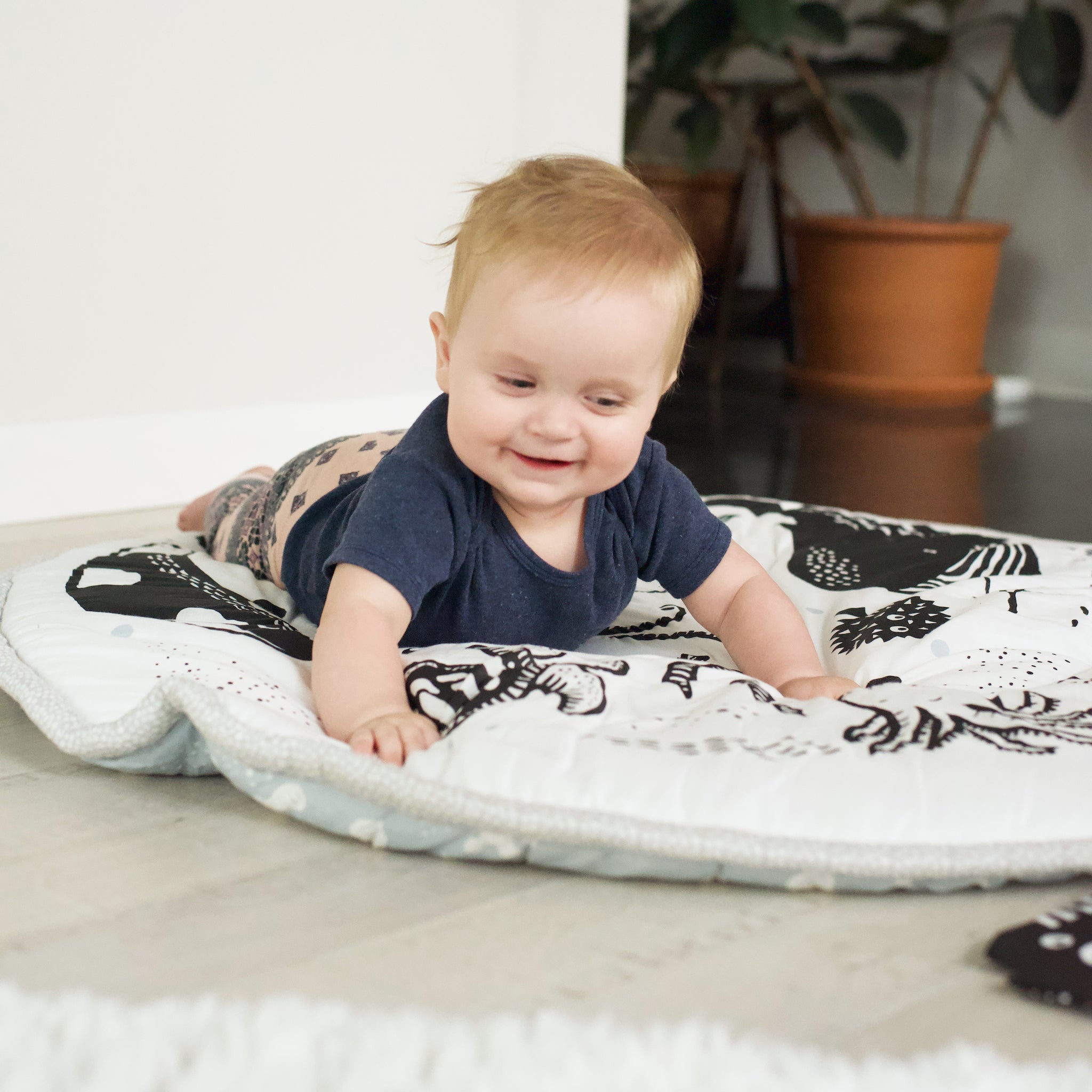 Wee Gallery Ocean Playmat | Tummy Time and Travel Mat