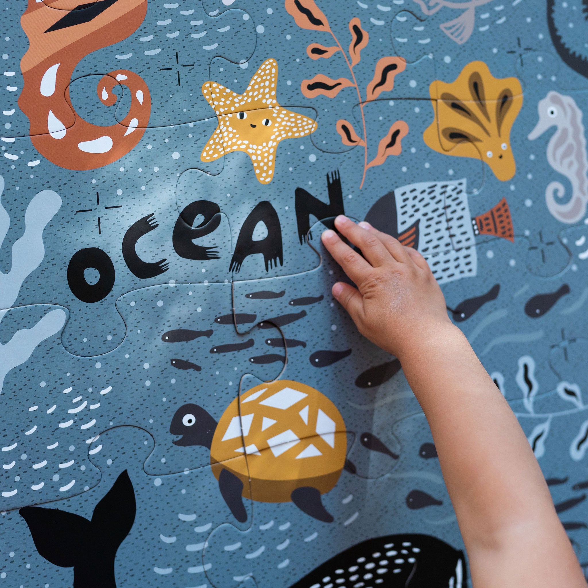 Ocean Life Floor Puzzle - 24 Large Pieces for Beginners – Wee Gallery