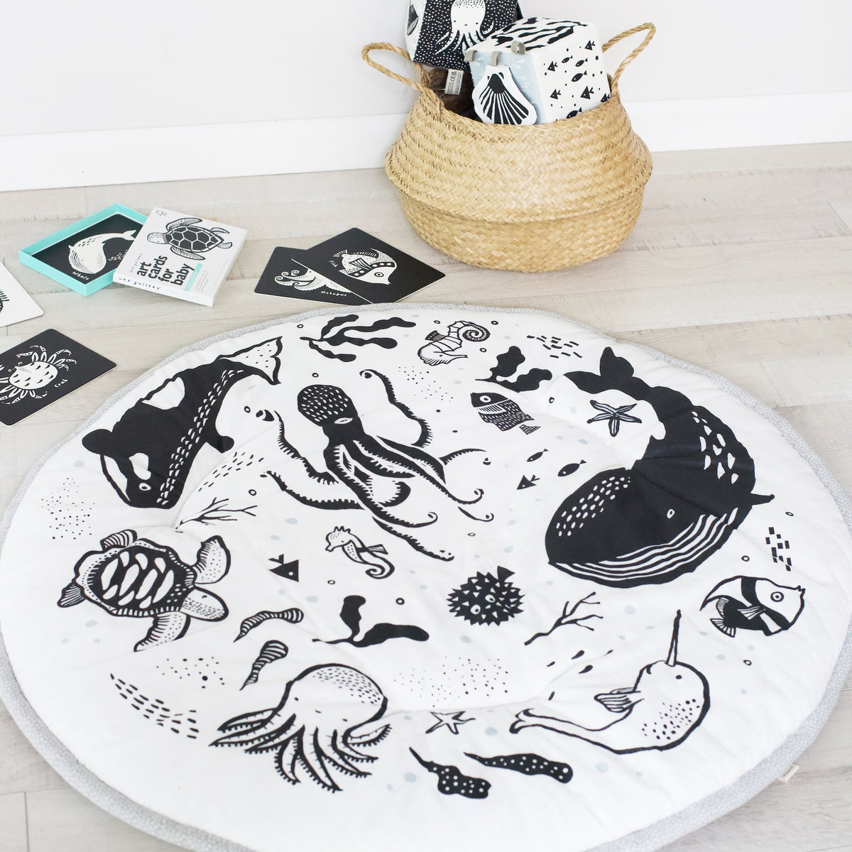 Playmat Wee Gallery Ocean Playmat | Tummy Time and Travel Mat