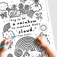 Fundraiser: Be A Rainbow Coloring Page Freebies Wee Gallery   