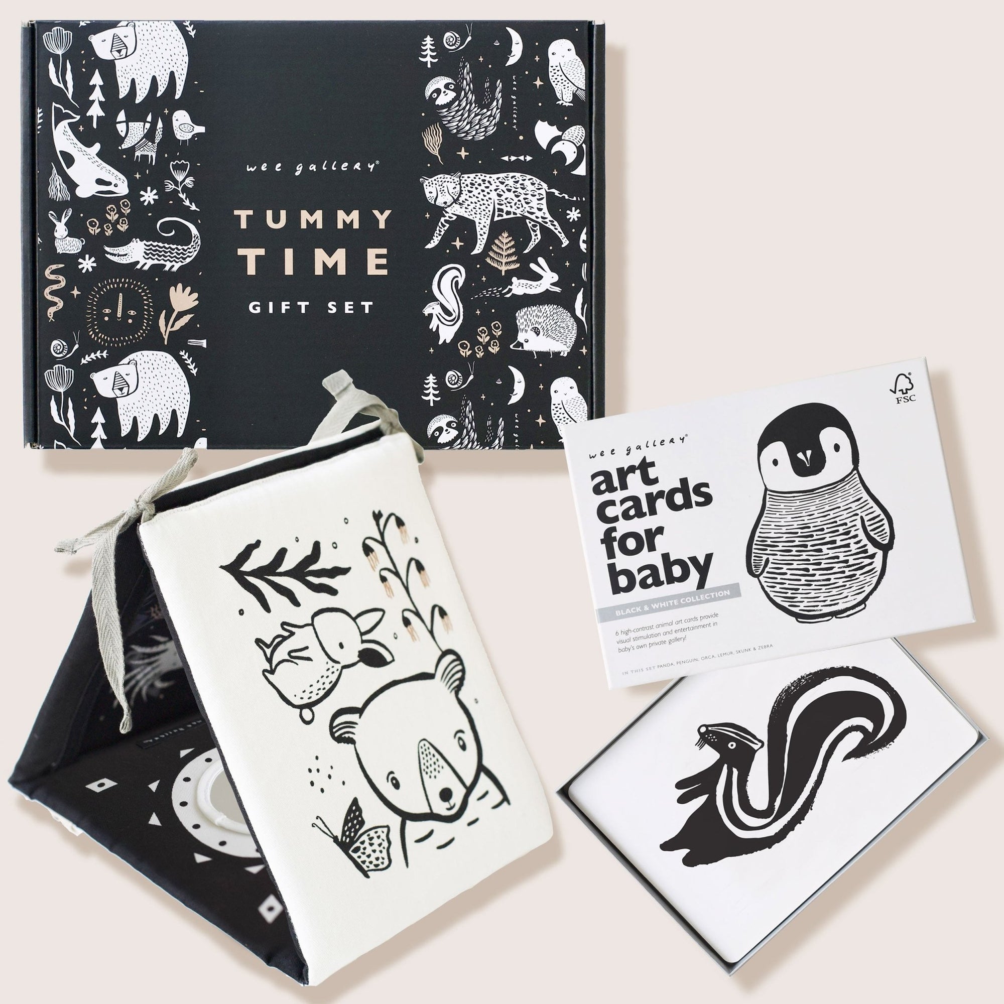 Baby Tummy Time Gallery with Mirror Gift Set Gift Sets Wee Gallery