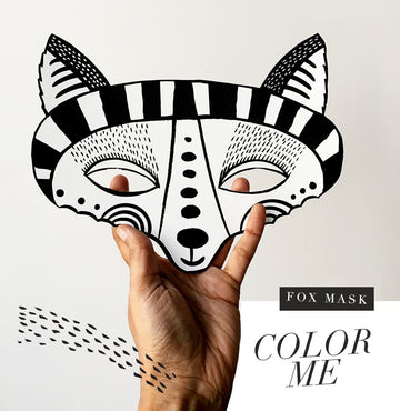 Color in Fox Mask Freebies vendor-unknown   