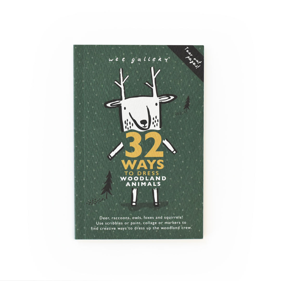 32 Ways to Dress Woodland Animals - Activity Book - Wee Gallery | High-Contrast Newborn & Baby Developmental Toys & Gifts
